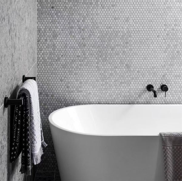 MECCA WALL BASIN/BATH MIXER SEPARATE BACK PLATE 120/160/185/230/260MM MATTE BLACK