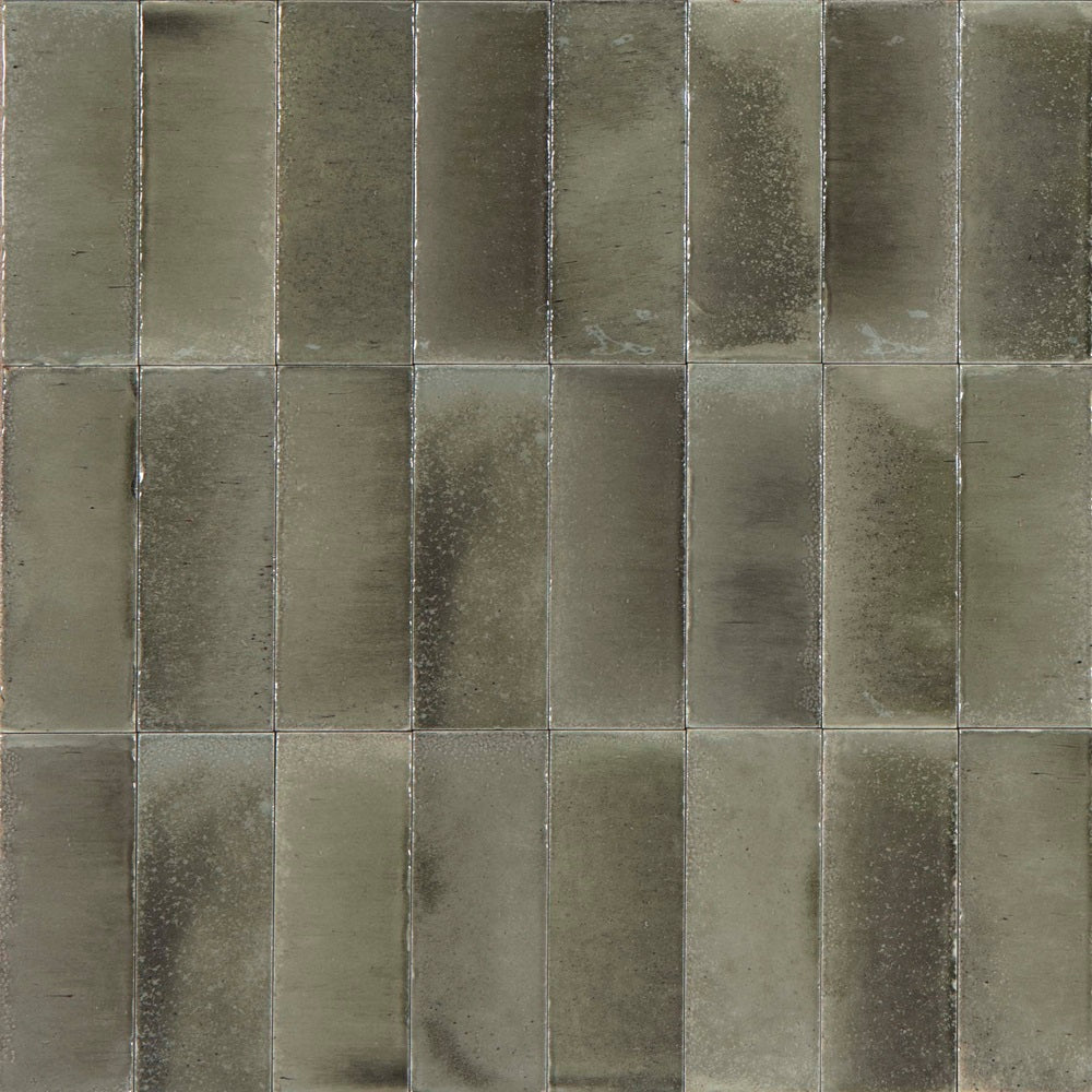 720GLECHG GLEEZE GRIGIO CHARCOAL GLOSS 75X200MM Made in Italy