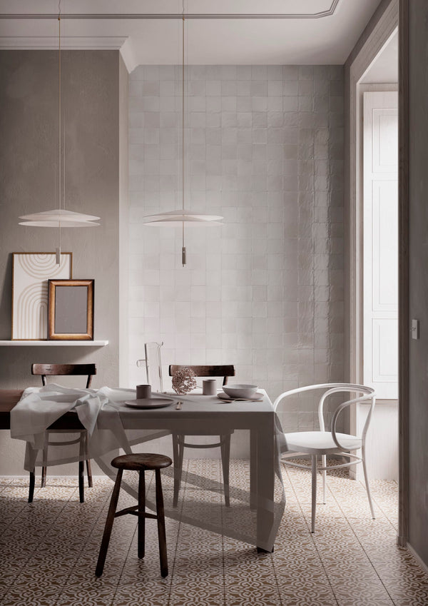GNS Tile 720GLEWHG GLEEZE BIANCO WHITE GLOSS 75X200MM Made in Italy