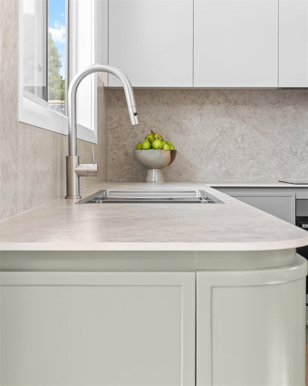 MECCA PULL OUT SINK MIXER WITH VEGIE SPRAY FUNCTION BRUSHED NICKEL (NR221908BN)