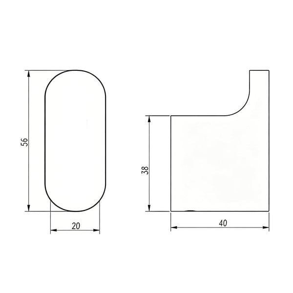 Trade Bathroom Accessories AU Series Chrome Round Robe Hook CH8007.TR