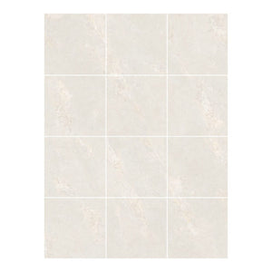 Darth Industries Tile Imperial White Matt Stone Look Tile 600x600mm