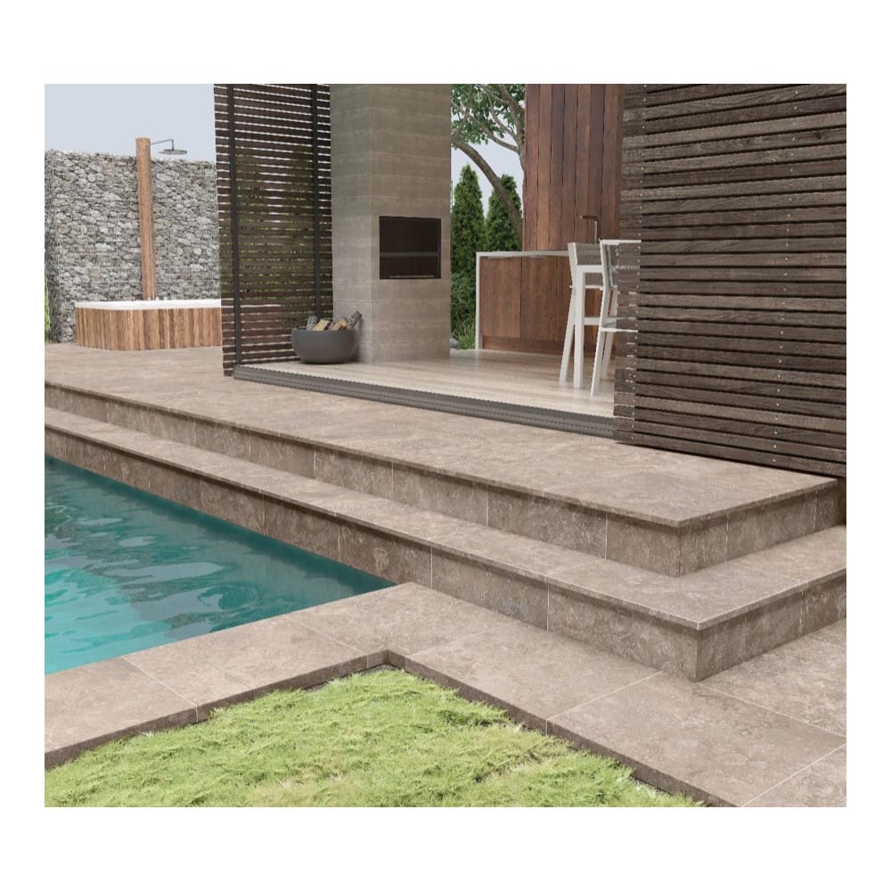 Bari Noce Versa Touch P4 Travertine Look Tile 600x600mm