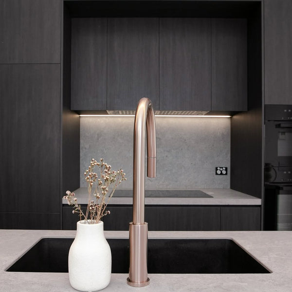 MECCA PULL OUT SINK MIXER WITH VEGIE SPRAY FUNCTION BRUSHED BRONZE (NR221908BZ)
