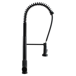 OX1017.KM TALL SPRING BLACK PULL OUT KITCHEN SINK MIXER TAP