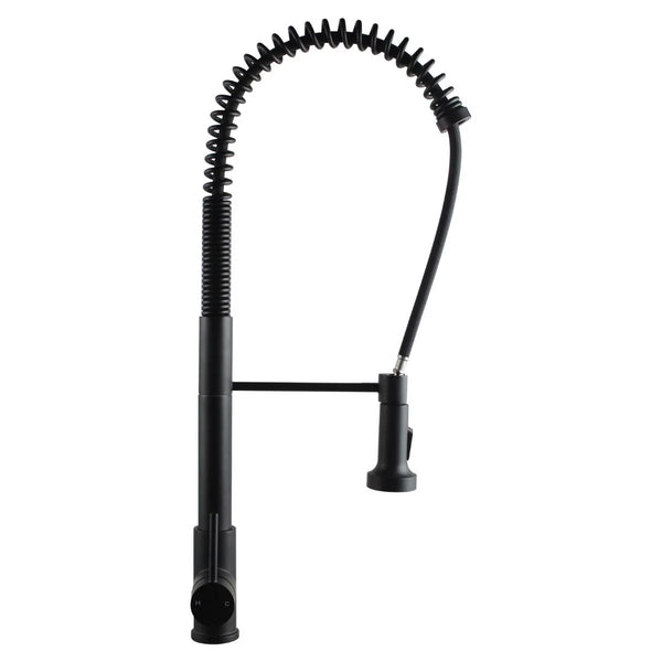 OX1017.KM TALL SPRING BLACK PULL OUT KITCHEN SINK MIXER TAP