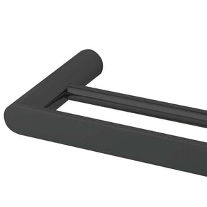 TSI Bathroom Accessories OX6502.TR RUSHY BLACK DOUBLE TOWEL RAIL 600MM