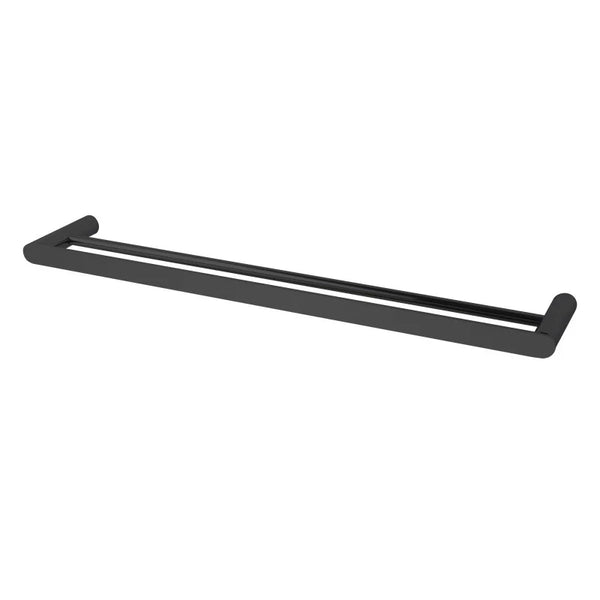 OX6502.TR RUSHY BLACK DOUBLE TOWEL RAIL 600MM