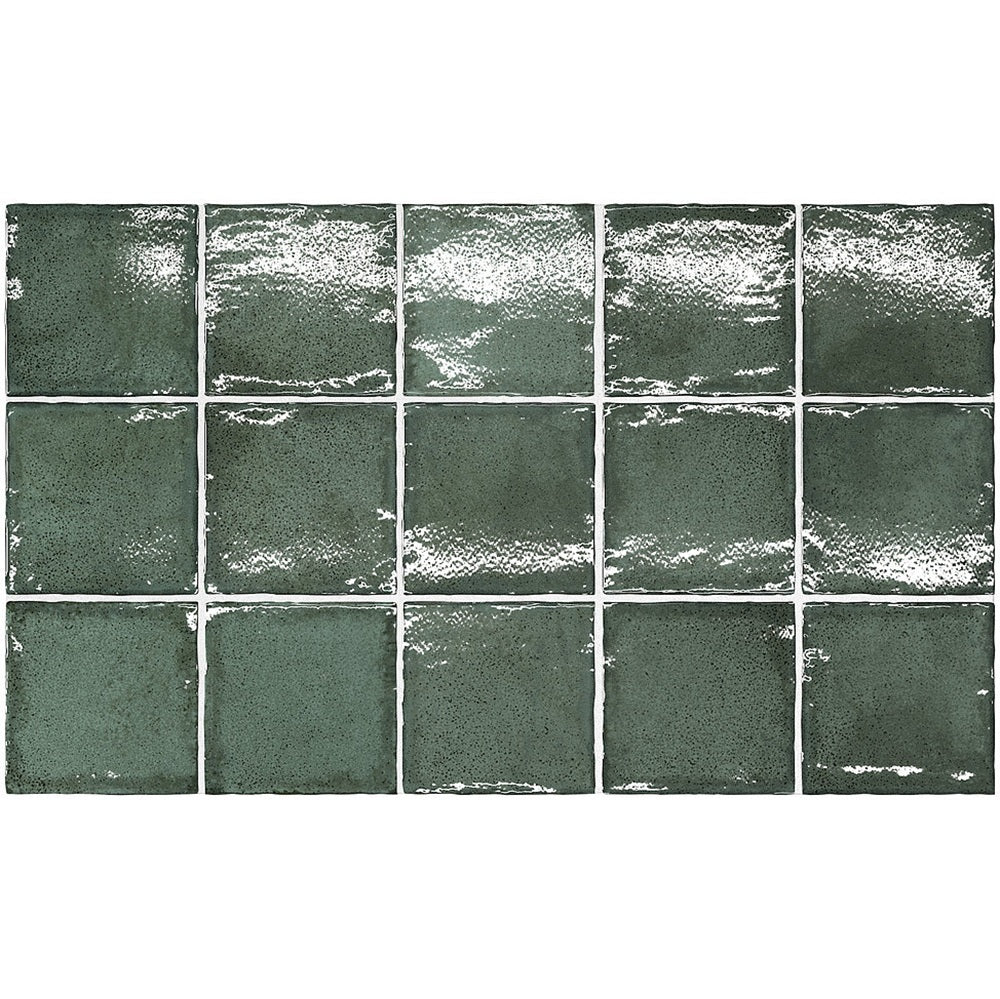 Altea Pine Green  100x100mm Spanish wall tiles