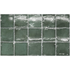 THEO DI Tile Altea Pine Green  100x100mm Spanish wall tiles