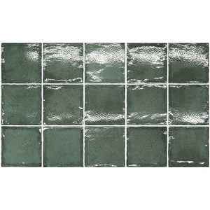 Altea Pine Green  100x100mm Spanish wall tiles