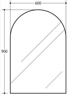 KDK- AR6090PM ARCH MIRROR 600*900MM