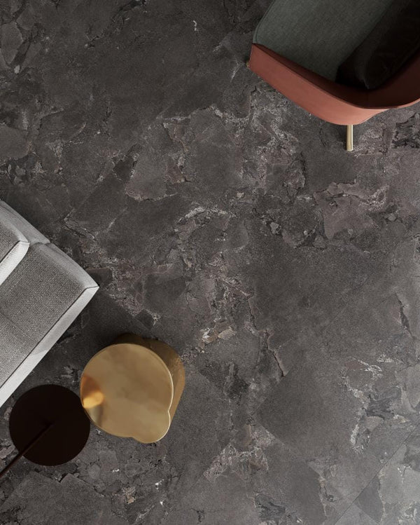 DSS Tile ART0012 GEO STONE BLACK MATT 600X600X9.5MM