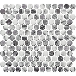 ART048 ARTEMIS NEW YORK STONE PENNY ROUND HONED 23X23 (300X300mm per sheet)