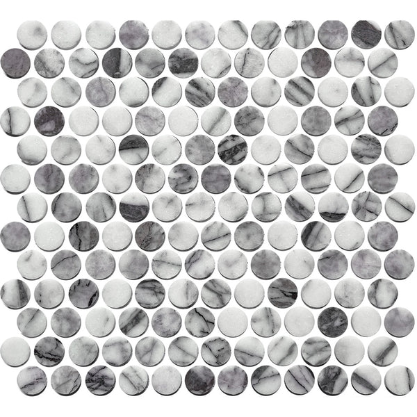 ART048 ARTEMIS NEW YORK STONE PENNY ROUND HONED 23X23 (300X300mm per sheet)