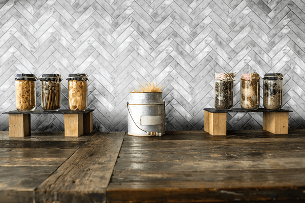GNS Tile ART203 HB35150CA-H ARTEMIS CARRARA WHITE HERRINGBONE HONED 35X150MM (235x240mm per Sheet)