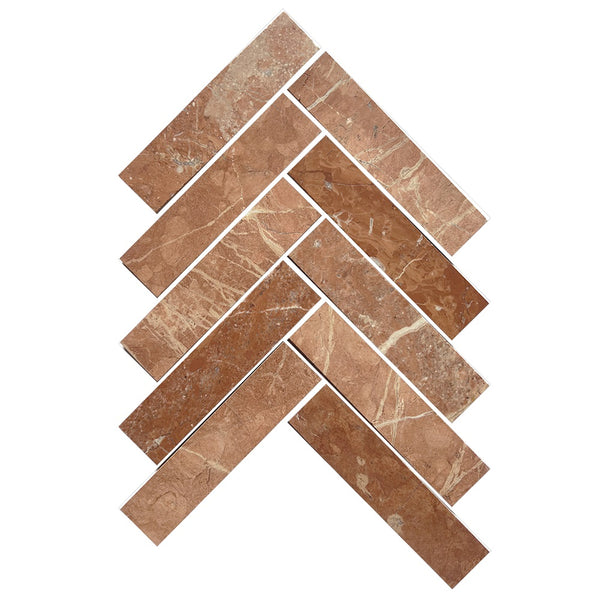 ART210 ARTEMIS ROJO ALICANTE HERRINGBONE HONED 35X150 (235x240mm per Sheet)