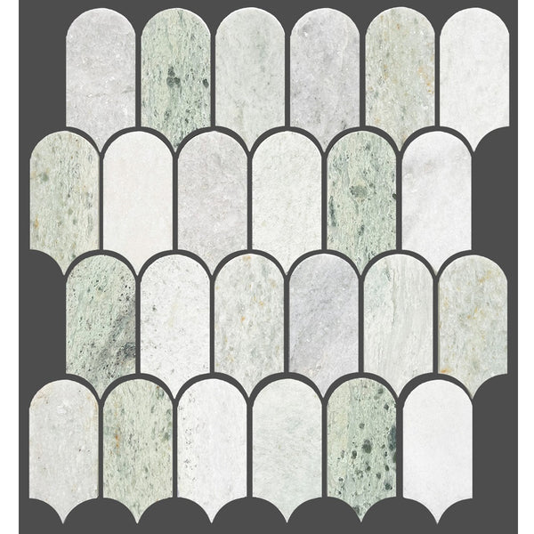 ART432 ARTEMIS MING GREEN FEATHER HONED 50X103 (330x330mm per Sheet)