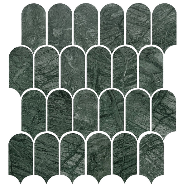 ART433 ARTEMIS INDIAN GREEN FEATHER HONED 50X103 (330x330mm per Sheet)