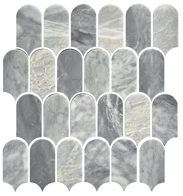 ART458 ARTEMIS CARRARA GREY FEATHER HONED 50X103 (330x330mm per Sheet)