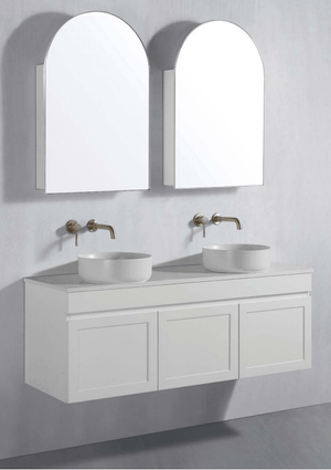 Avia Vanities LED ASH-6161MW LED Archive Collection 610*900mm Matt White Shaving Cabinet