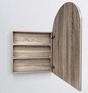 Avia Vanities Archive Collection 610*900mm Prime Oak Shaving Cabinet