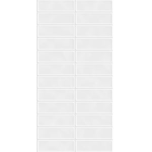 DSS Tile Stellar White Subway 50X150mm Matt Decor Tile 300X600mm