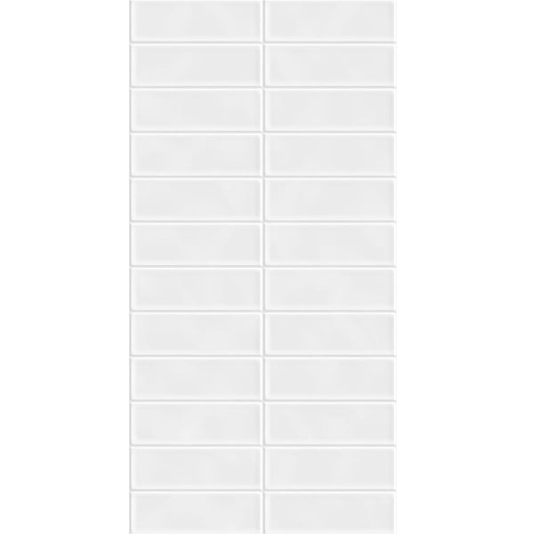DSS Tile Stellar White Subway 50X150mm Matt Decor Tile 300X600mm