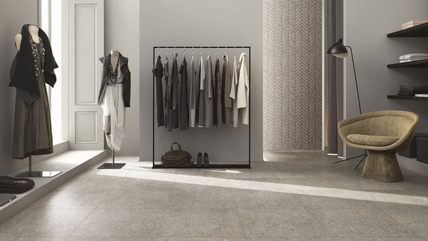 AGGREGATE LIGHT GREY 600X600 MATT SMOOTH GRIP