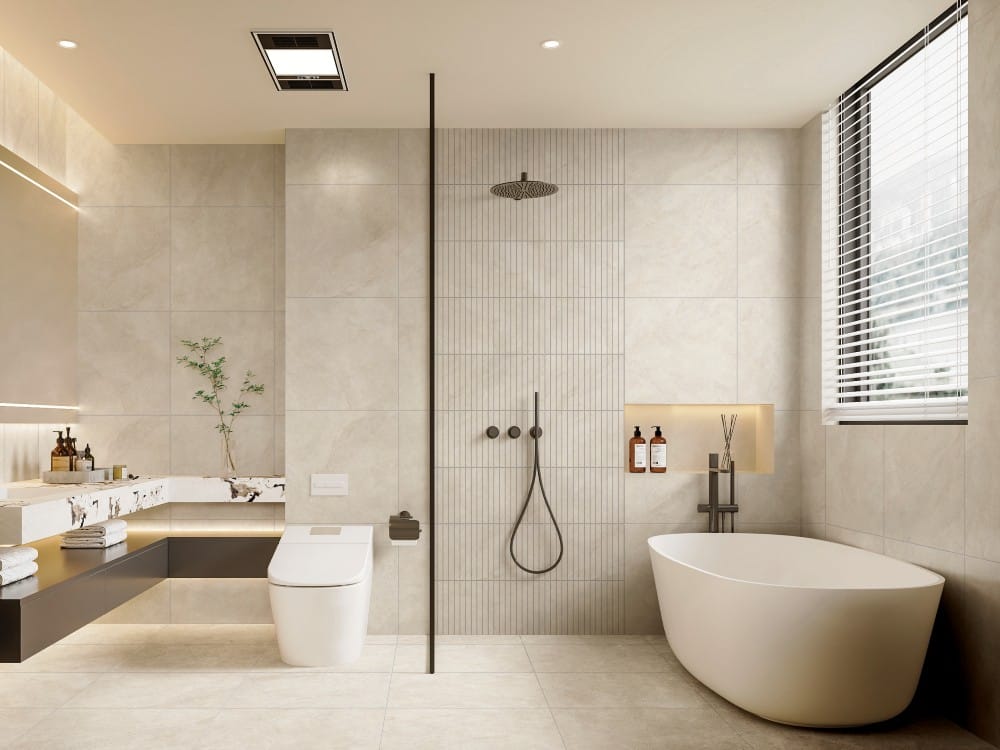 Alba Cream Strip Mosaic 28x298mm Strips 298x298mm