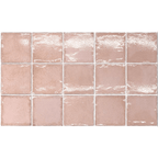 THEO DI Tile Altea Dusty Pink 100x100mm Spanish wall tiles