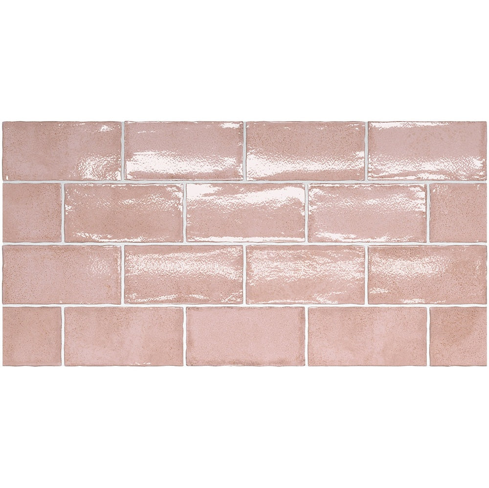Altea Dusty Pink 75x150mm Spanish wall tiles