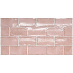 THEO DI Tile Altea Dusty Pink 75x150mm Spanish wall tiles
