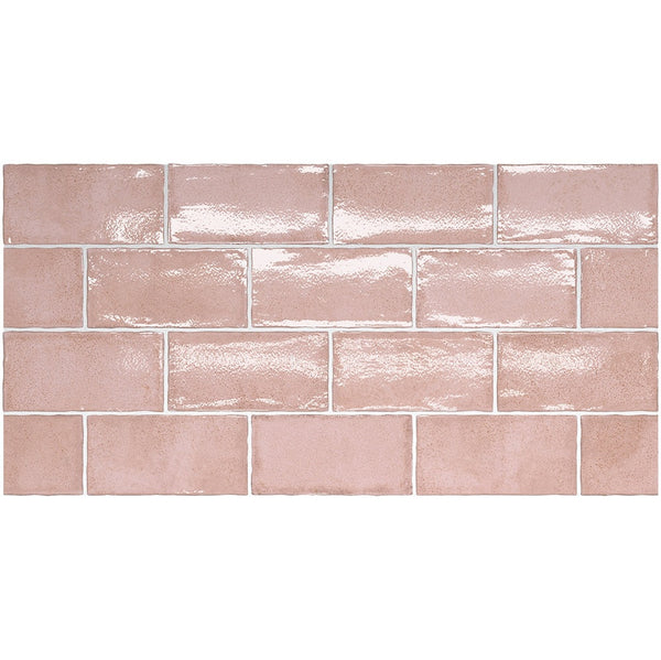 Altea Dusty Pink 75x150mm Spanish wall tiles