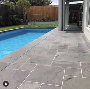 Basalt Bluestone Sawn 400 grit Tile 500x1000x20mm