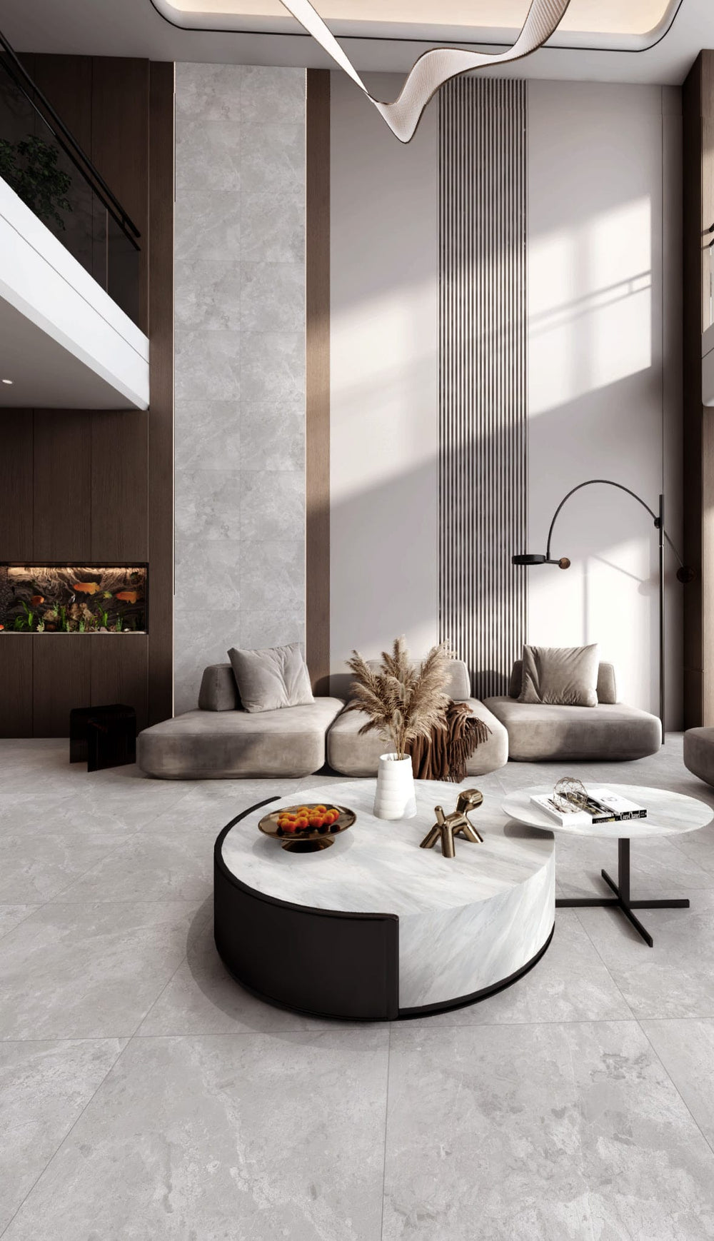 Arctic Tundra Grey Polish Tile 750x1500mm