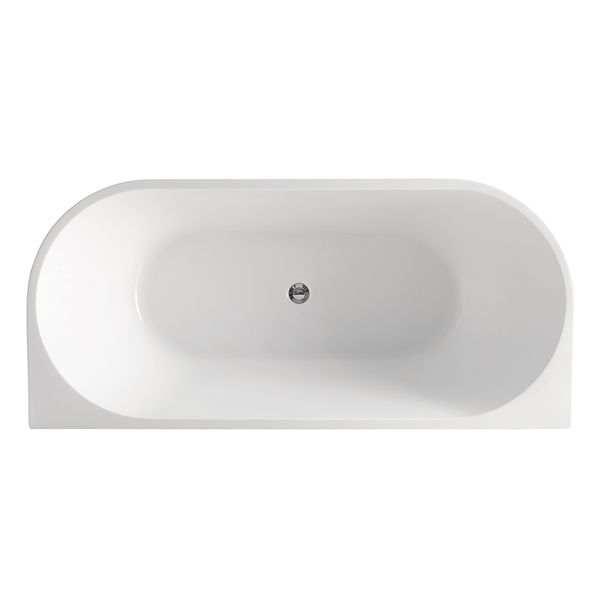 Noveen Bathtubs BTA1500 Atlanta BACK TO WALL BATHTUB 1500x750x600MM