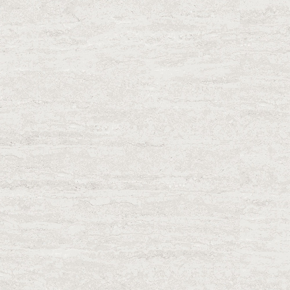 Aura White Matt Travertine Tile Look 600x600mm