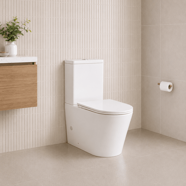 Noveen Toilets NT-1053GB — AUSTIN Tornado Rimless Toilet Suite with GEBERIT Fittings