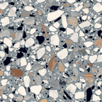 THEO DI Tile Fragment Macro Azzurro Matt 200x200mm
