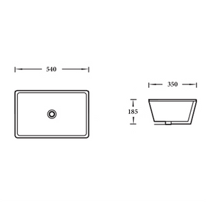 Noveen Basins BA130 - Under Counter Basin 530x340x170MM