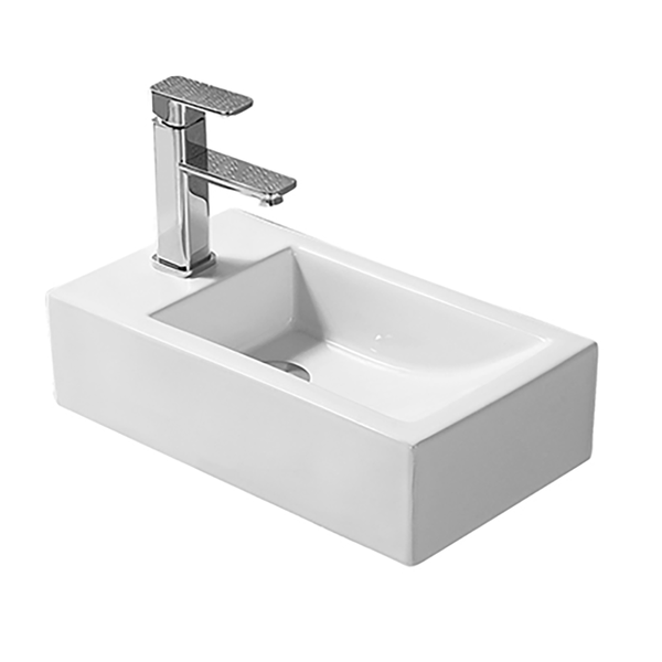 Noveen Basins BA200L - Wall Hung Basin 450x250x120MM Left Hand Tap