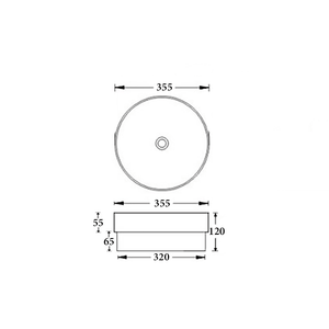 Noveen Basins BA300 - Drop In Basin 355x120MM