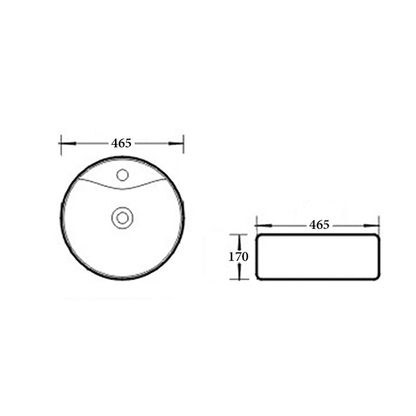 Noveen Basins BA420 - Above Counter Basin 460x150MM