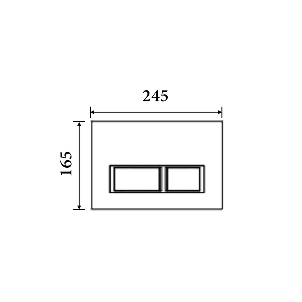 Noveen Toilets BB01 — R&T Square Dual Flush Button