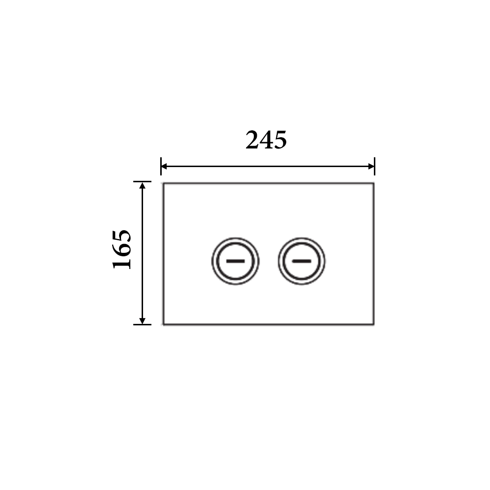 BB04 — R&T Glass Pneumatic Push Plate