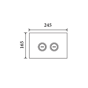 Noveen Toilets BB04 — R&T Glass Pneumatic Push Plate