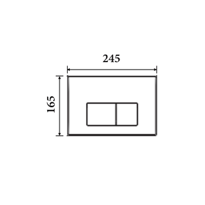 Noveen Toilets BB08 — R&T Square Dual Flush Button