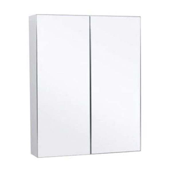 ZENMO Vanities BELLA Pencil Edge Mirror Shaving Cabinet Gloss White 600x750x130mm