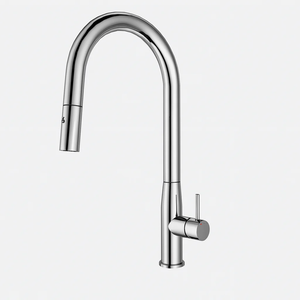 C-1SKMBN Navona Carysil Slim Brushed Nickel Pull Out Kitchen Mixer